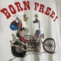 TOYS McCOY トイズマッコイ SNOOPY “BORN FREE” スヌーピープリント リンガーTシャツ トリコロール TMC2440 Size L 福生店