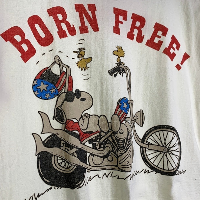 TOYS McCOY トイズマッコイ SNOOPY “BORN FREE” スヌーピープリント リンガーTシャツ トリコロール TMC2440 Size L 福生店