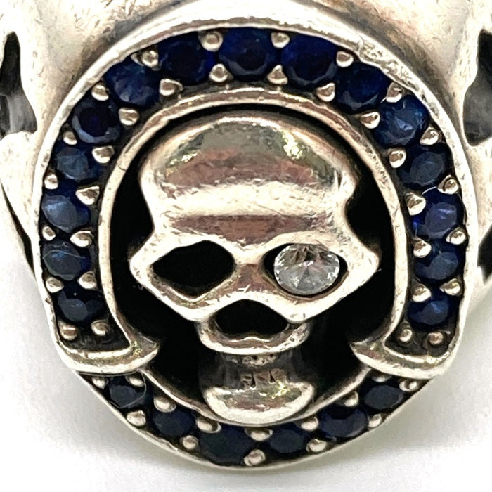 A&G エーアンドジー LION HEART ライオンハート クラシックスカルリング 片目ジルコニア STERLING シルバー size12号 瑞穂店