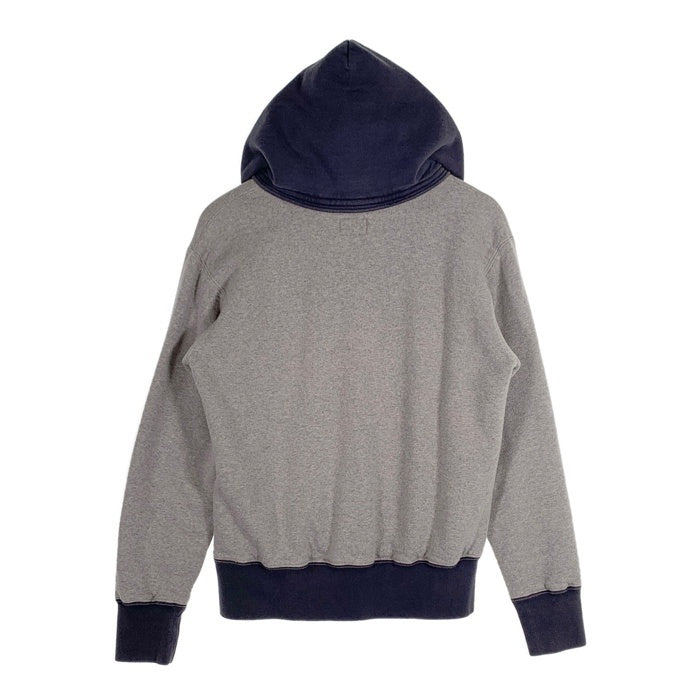 JOE McCOY ジョーマッコイ BALL PARK 後付けパーカー グレー ネイビー Size M 福生店