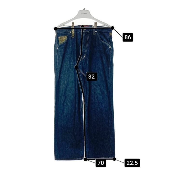 NITRAID ナイトレイド Real Weed Dope Forest リアルウィード デニムパンツ インディゴ size34 瑞穂店