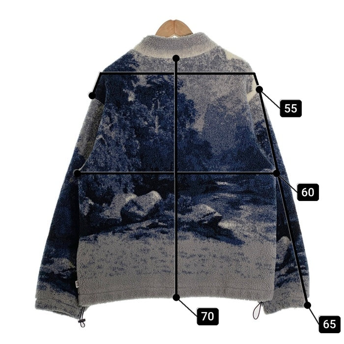 SNS Sneakersnstuff ジップアップ フリース ジャケット ブルー タイダイ Size L 福生店