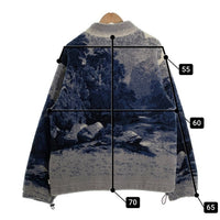 SNS Sneakersnstuff ジップアップ フリース ジャケット ブルー タイダイ Size L 福生店