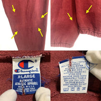 90's Champion チャンピオン GANNON プリント スウェットパンツ ボルドー USA製 Size XL 福生店