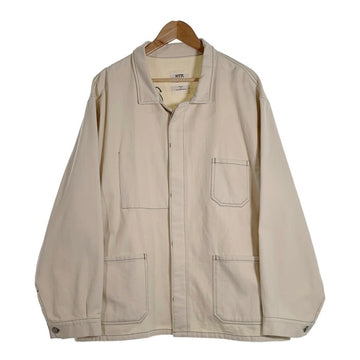 ATRCTR アトラクター Washed locomotive jacket 25 ウォッシュドロコモーティブジャケット カバーオール 刺繡 ホワイト Size 2 福生店