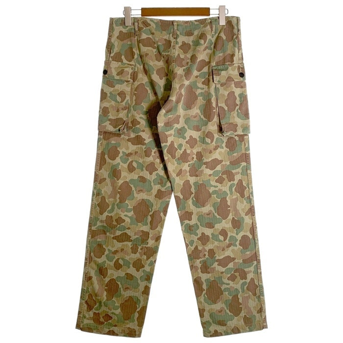 U.S.ARMY レプリカ ダックハンターカモ ミリタリーカーゴパンツ ヘリンボーン Size LL 福生店