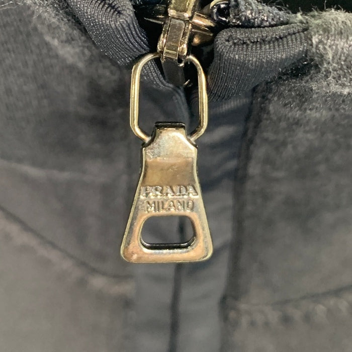 PRADA SPORT プラダスポーツ ハーフジップ スタンドカラー プルオーバーロングスリーブカットソー ブラック Size XL 福生店