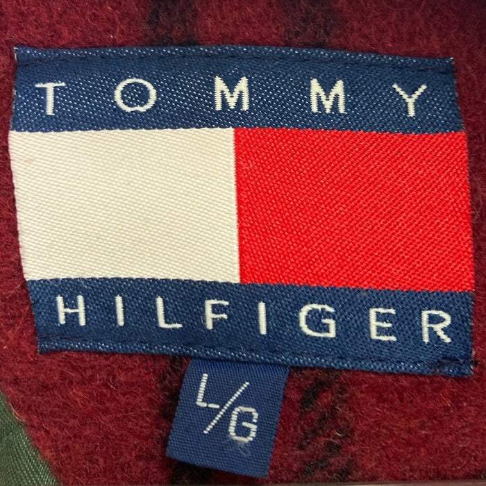 TOMMY HILFIGER トミーヒルフィガー 90s ウール×レザー ハンティングジャケット レッド sizeL 瑞穂店