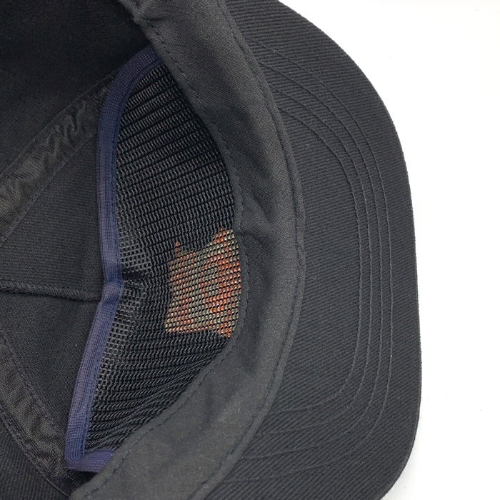 80's~ STUSSY ステューシー スカルボーン刺繡 5パネルキャップ ブラック オレンジ オールド 黒タグ 福生店