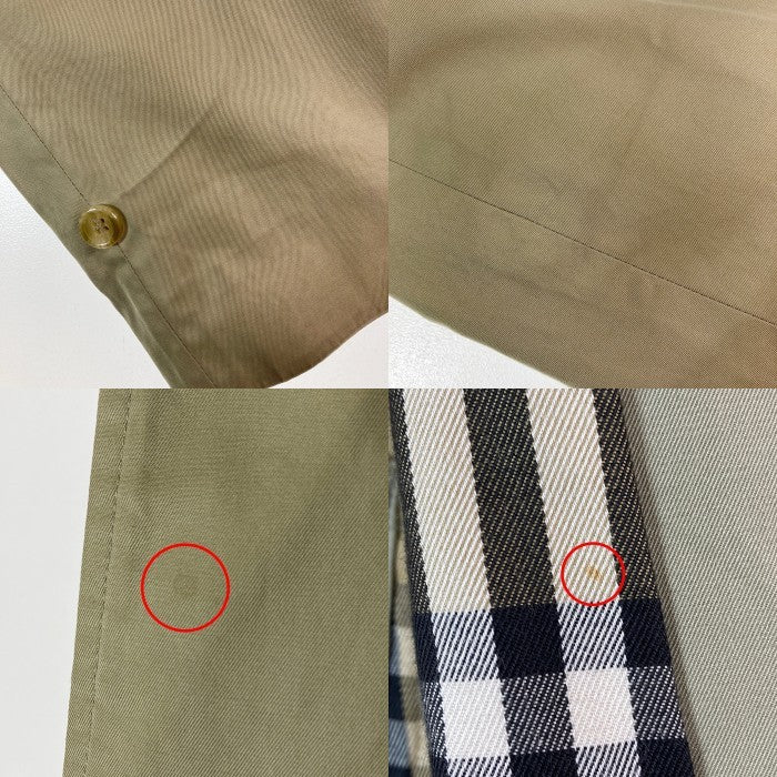 Burberrys バーバリーズ イギリス製 裏地ノバチェック ステンカラーコート ベージュ size46 瑞穂店