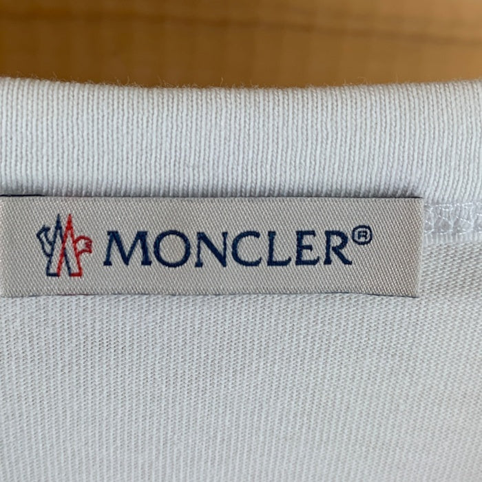 MONCLER モンクレール 21SS MAGLIA SS T-SHIRT 半袖 Tシャツ トリコロールロゴ ホワイト G10918C7B440 8390T Size XL 福生店