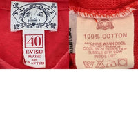 EVISU エヴィス カモメプリント Tシャツ レッド Size 40 福生店