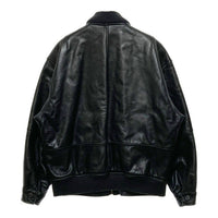 CERRUTI 1881 セルッティ ジップアップ レザージャケット ブラック Size 48 瑞穂店