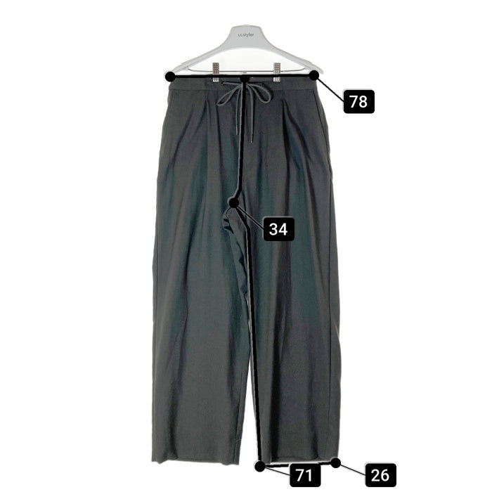 THE RERACS ザ リラクス 23SS-REPT-163-SSP-J THE EASY SLACKS WIDE イージー ワイド スラックス グレー size46 瑞穂店