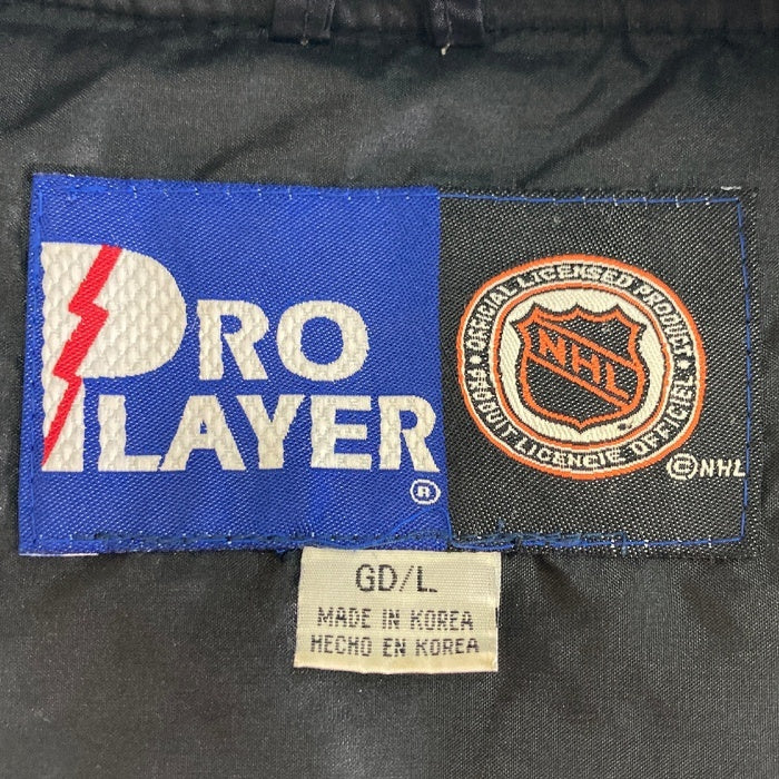 PRO PLAYER プロプレーヤー NHL Vネック ナイロン プルオーバージャケット ブラック sizeL 瑞穂店