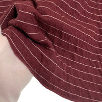 TENDERLOIN テンダーロイン ヘンリーネック ボーダーカットソー バーガンディー コットン ウール Size M 福生店