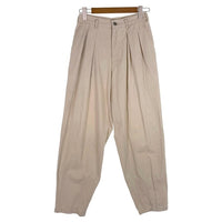 80's STUSSY ステューシー 2タック コットンテーパードパンツ ベージュ USA製 黒タグ Size 30 福生店