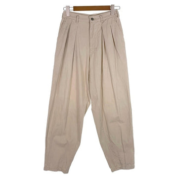80's STUSSY ステューシー 2タック コットンテーパードパンツ ベージュ USA製 黒タグ Size 30 福生店