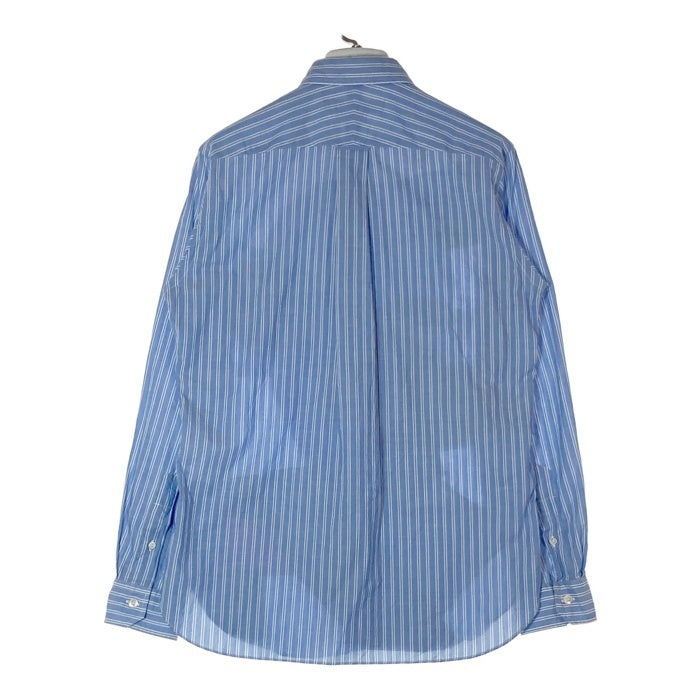 JUNYA WATANABE COMME des GARCONS MAN ジュンヤワタナベ コムデギャルソンマン WQ-B006 AD2015 パッチワーク 多素材使い ストライプ 長袖シャツ ブルー sizeS 瑞穂店