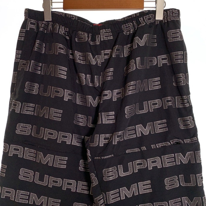 SUPREME シュプリーム 21SS Logo Ripstop Track Pant ロゴリップストップ トラックパンツ ブラック Size XL 福生店