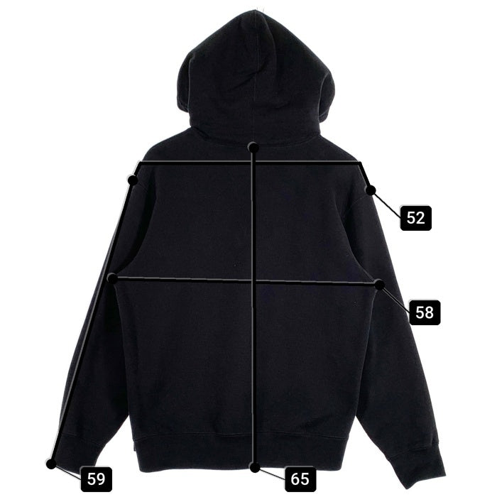 SUPREME シュプリーム BURBERRY バーバリー 22SS Box Logo Hooded Sweatshirt ボックスロゴ プルオーバー フーディー パーカー ブラック カナダ製 Size S 福生店