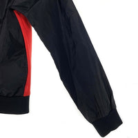 80s NIKE ナイキ AIR JORDAN エアジョーダン ナイロン ジップアップ ジャケット ブラック レッド Size M 福生店
