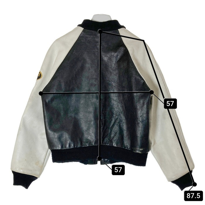 VANSON バンソン TJV USA製 後付けワッペン レザー チーム