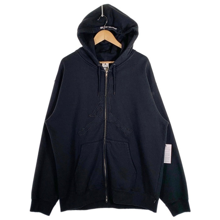 SUPREME シュプリーム JORDAN ジョーダン 26SS Jordan Hooded Sweatshirt ジップアップ フーデッド スウェットシャツ フーディー パーカー ブラック IR6459-010 Size L 福生店