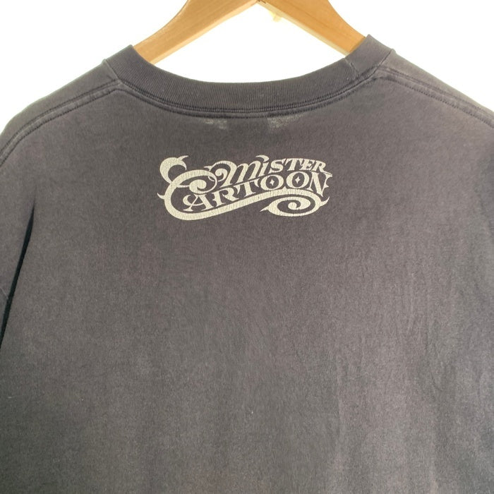 00`s Stussy ステューシー Mr.Cartoon ミスターカートゥ-ン CUSTOMADE S/S T Shirts 半袖 Tシャツ ブラック L 福生店