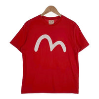 EVISU エヴィス カモメ刺繡 Tシャツ レッド Size L 福生店