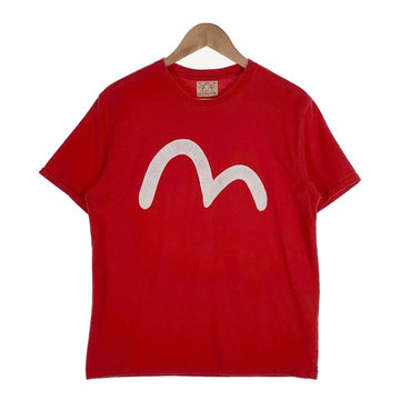 EVISU エヴィス カモメ刺繡 Tシャツ レッド Size L 福生店