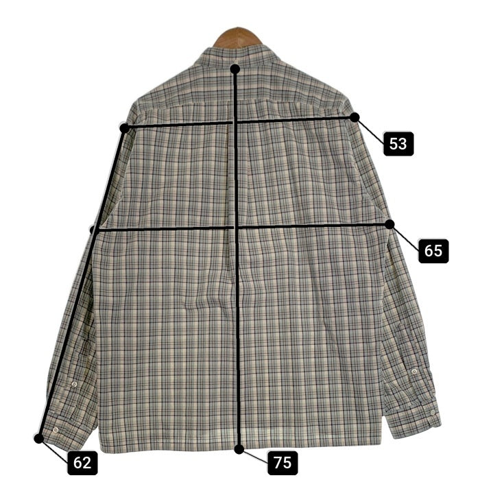 Ralph Lauren ラルフローレン GREGGOR 長袖 コットン チェック ボタンダウンシャツ ライトブルー ナチュラル Size L 福生店