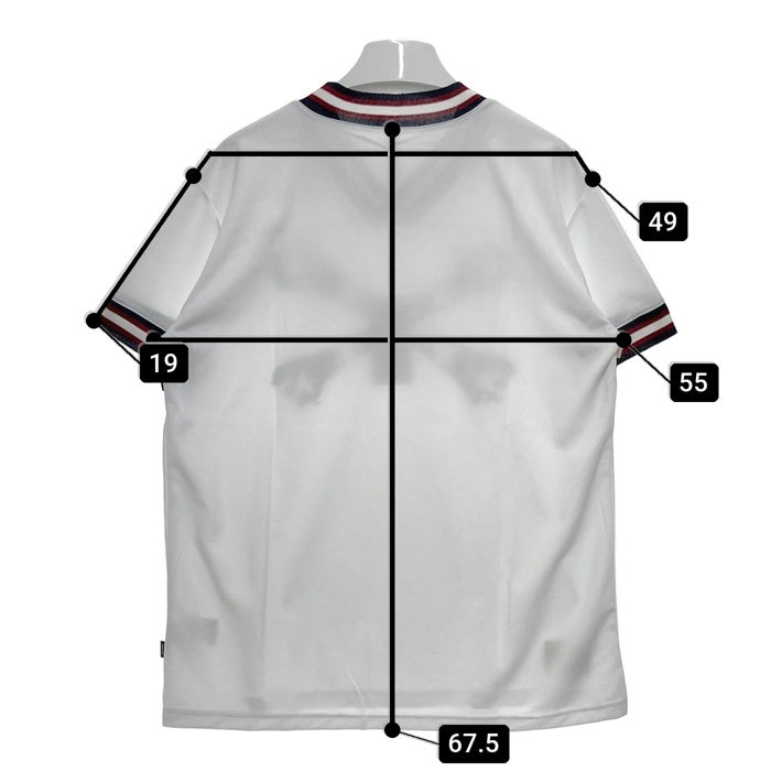 glamb グラム クロスボーン フットボールシャツ ホワイト GB16AT/SU12 Size 3 瑞穂店