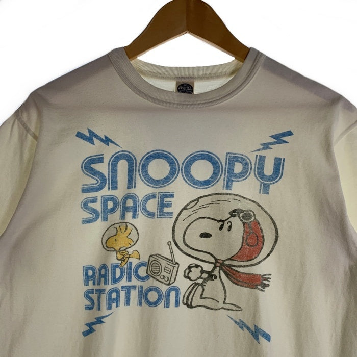 TOYS McCOY トイズマッコイ SNOOPY スヌーピー SPACE RADIO STATION プリントTシャツ オフホワイト TMC2441 Size L 福生店