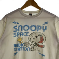 TOYS McCOY トイズマッコイ SNOOPY スヌーピー SPACE RADIO STATION プリントTシャツ オフホワイト TMC2441 Size L 福生店