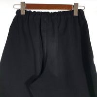 Nenuphar ネニュファール 20-21 A/W PANTS  コットン ウール ポリエステル -妄想- イージー スラックス パンツ ブラック HFPA02 Size 00 (68〜102cm )（ゴム、紐調節可能） 福生店