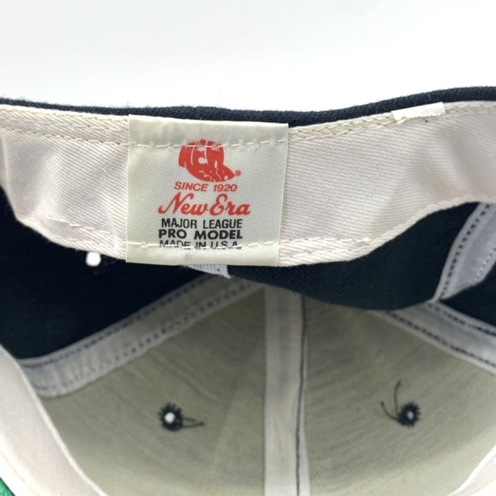 80-90's New Era ニューエラ POOR HOUSE プアハウス スケートボーダーズ 刺繡 ベースボールキャップ ネイビー ウール USA製 Size 約56cm 福生店