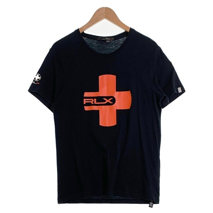 RLX RALPH LAUREN ラルフローレン ロゴプリント 半袖 Tシャツ ブラック Size M 福生店