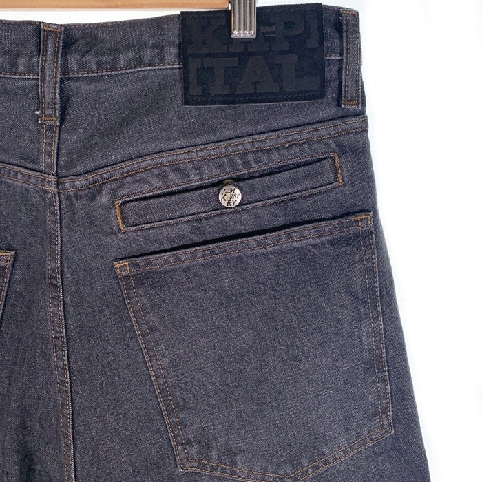 KAPITAL キャピタル 14oz ブラックデニム ポートバギーパンツ EK-1645LP Size 3 福生店