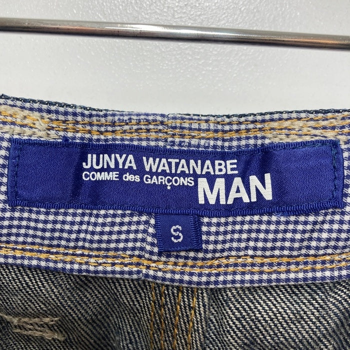 JUNYA WATANABE COMME des GARCONS MAN ジュンヤワタナベ コムデギャルソンマン WG-P025 AD2020 ステッチワーク リネンデニムサルエルパンツ インディゴ sizeS 瑞穂店