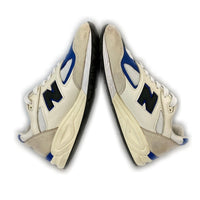 new balance ニューバランス M990WB2 レザー メッシュ ローカットスニーカー ホワイト ブルー USA製 Size 27.5cm 瑞穂店