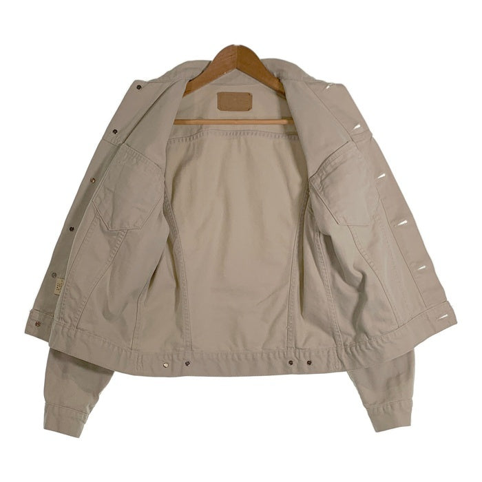 90's Levi's リーバイス コットン ツイル トラッカージャケット ボタン裏 J30 アイボリー 70505-01 Size 38 福生店