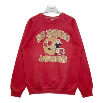 FRUIT OF THE LOOM フルーツオブザルーム USA製 49ers スウェットトレーナー レッド sizeL 瑞穂店