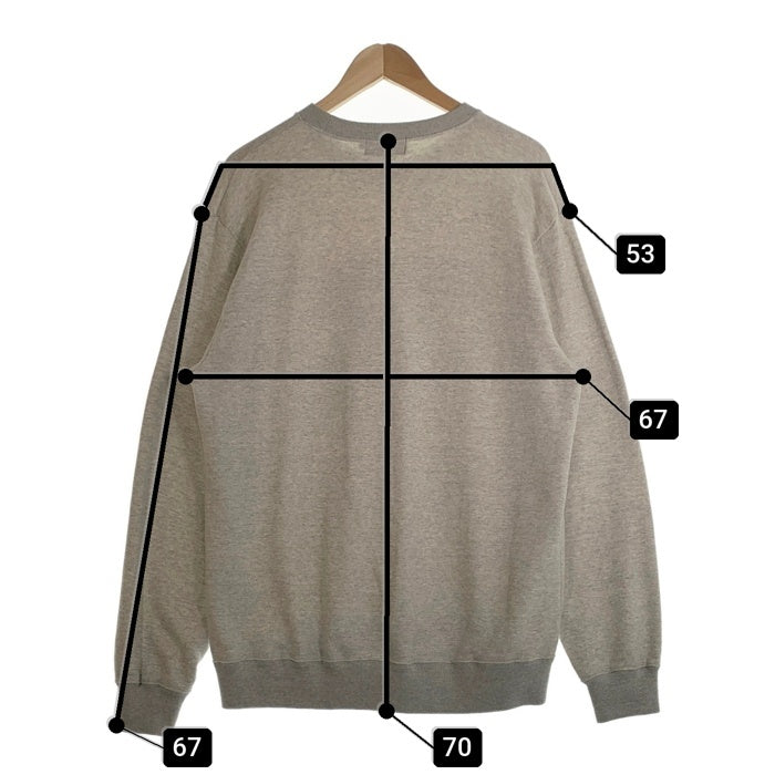 HYSTERIC GLAMOUR ヒステリックグラマー GREATEST PARTY SOUNDS クルーネックスウェット グレー 02261CS05 Size L 福生店