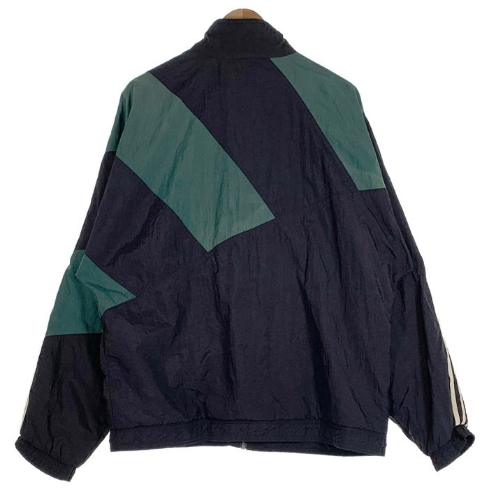 80-90’s adidas アディダス ナイロン トラックジャケット ブラック グリーン Size L 福生店