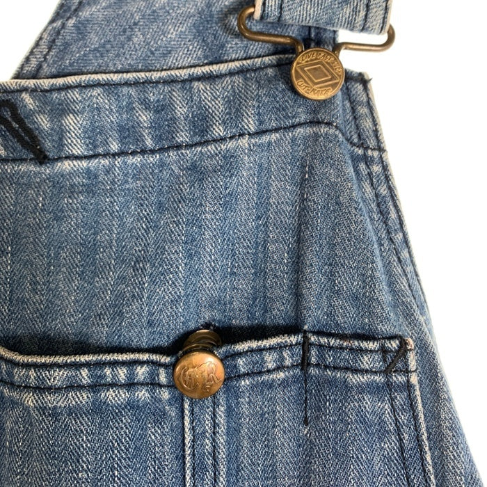 CUTRATE カットレイト USED加工 デニムオーバーオール ライトブルー Size L 福生店