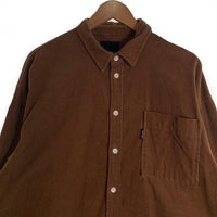 EAZY MISS イージーミス コーデュロイ シャツ ブラウン Size XL 福生店