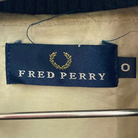 FRED PERRY フレッドペリー キルティング 中綿 ボンバージャケット ネイビー sizeO 瑞穂店