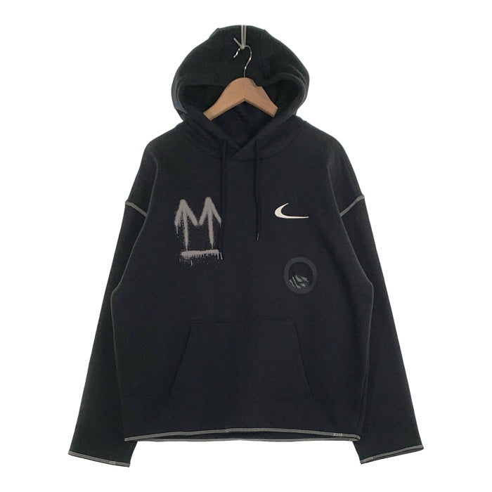NIKE ナイキ OFF-WHITE オフホワイト M Nrg Ru Hoodie バックスプレーアロープリントパーカー フーディー ブラック CN5640-010 Size L 福生店