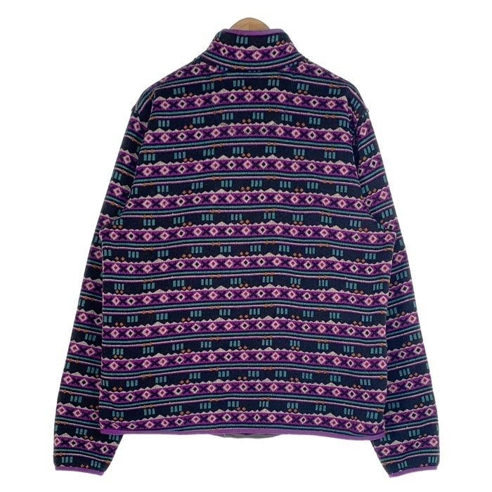 L.L.Bean エルエルビーン Sweater Fleece Pullover セーターフリースプルオーバー ジャケット ニット スナップ ブラック パープル Size XL-R 福生店